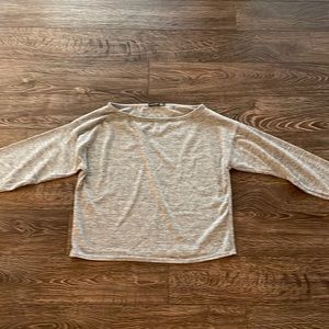 NWOT Nasty Gal Size 4 Cream long sleeved top.